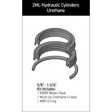 Parker - After Market Parts Hydraulic Cylinder Repair Kit- 5/8 ROD KIT RK02ML0061